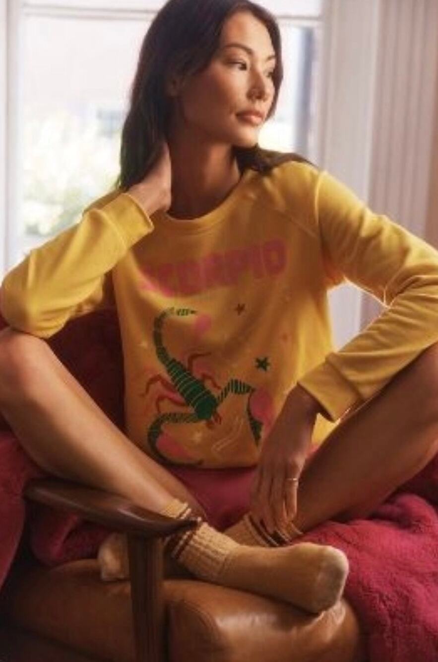 MIDNIGHT RIDER x ANTHROPOLOGIE The Carolita Scorpio Sweatshirt